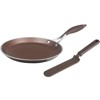 Pancake pan with a spatula in the Pillow online store in Kiev. Buy kitchen products at a discount.