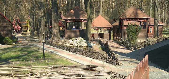 Отдых с рыбалкой, приготовлением выловленной рыбы, посещением бани и ресторана в «Мангал парк» в Броварах