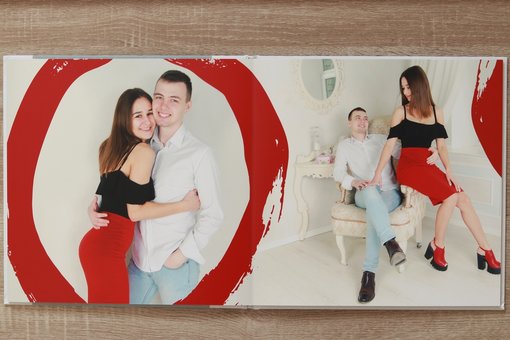 Дизайн фотокниг love story у «Flashback». Дизайн фотокниг зі знижкою.
