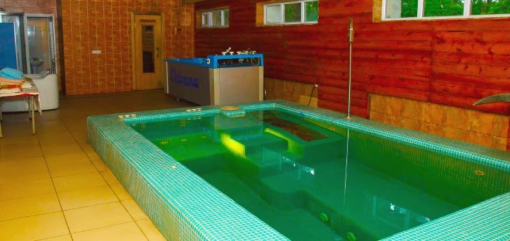 Bassien in the sanatorium "Tokari". Sanatorium "Tokari" near Sumy. Buy a ticket to the sanatorium at a discount. Inexpensive resort of mineral waters.