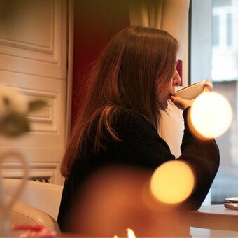 Tea in a coffee shop in Kharkov