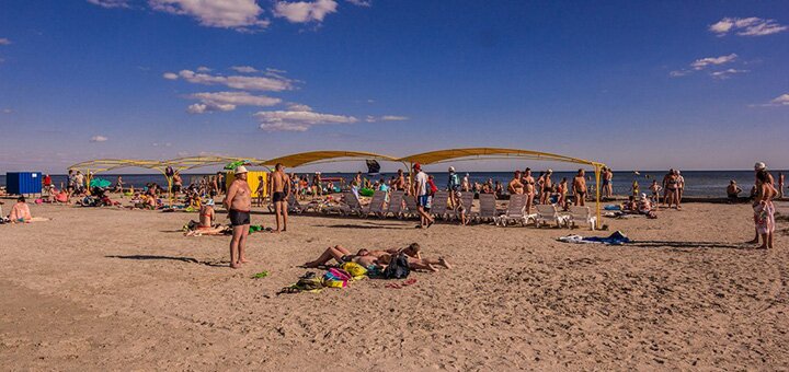 Пляж Восточный (Детский) пляж в Скадовске. Отдыхайте недорого