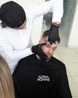 Beard modeling in the beauty salon zebra poltava. sign up for a beard modeling for a promotion