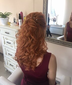 Свадебная прическа в салоне красоты Beauty hall Славянск. Записаться на свадебную прическу по акции