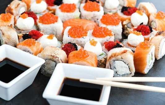 Discount from the sushi cafe mikado in mariupol 1