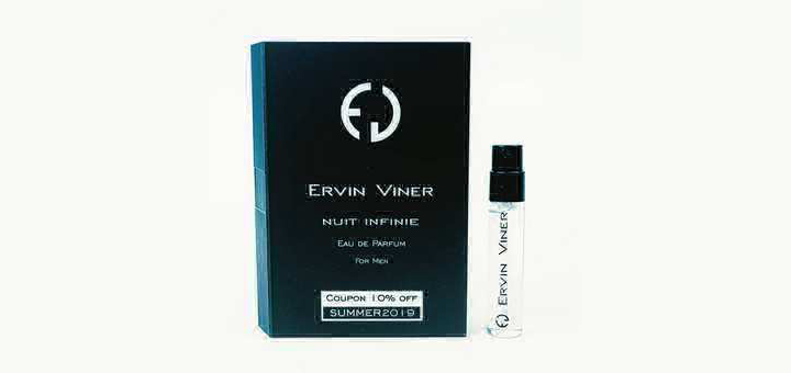 Пробник парфюмированной воды «Ervin Viner Nuit Infinie». Заказать со скидкой.