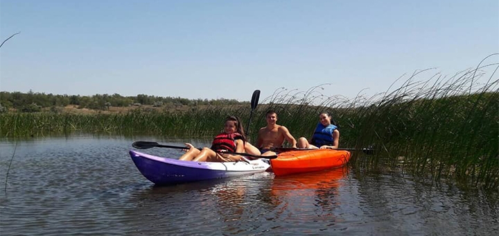 Kayak rental from Kayaking Berdyansk. Stock.