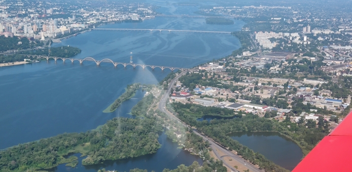 Польоти на літаку Flight over Dnipro в Дніпрі. Зі знижкою.