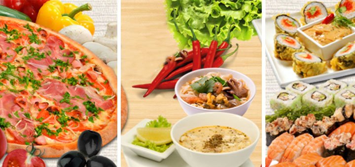 The menu of the Food Man delivery service in Kiev. Order food with stock delivery.