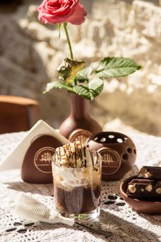 Drinks at the Lviv Chocolate Workshop Cafe. Discounts on all menus