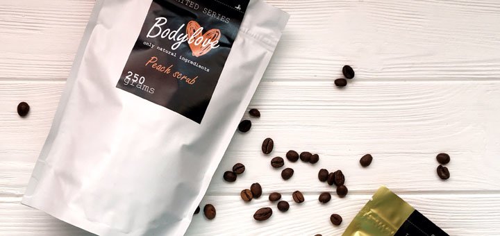 Кавові натуральні скраби BodyLove Шоколад. Купуйте зі знижкою.