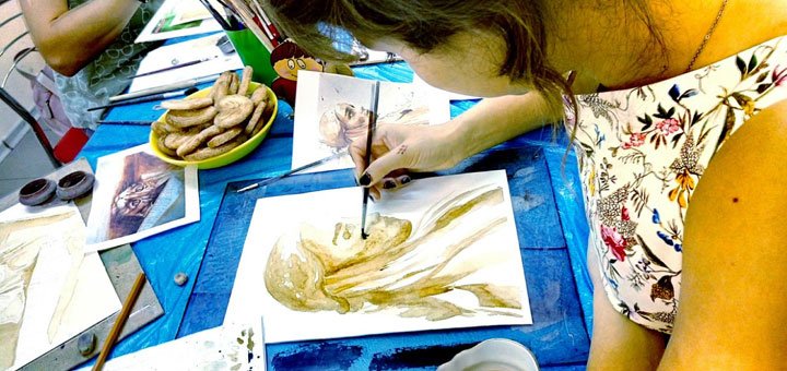 Занятия в «KievArtClub». Записаться на мастер-класс со скидкой.