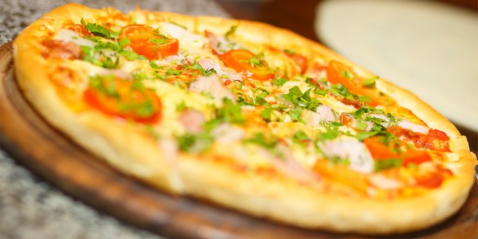 Pizza polo at the celentano pizzeria in dnipro. order with a discount